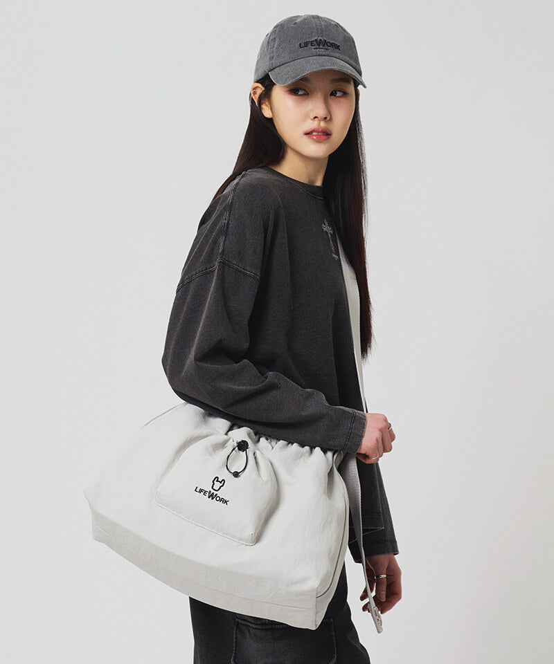 Lifework Shirring Face Radog Crossbody Bag