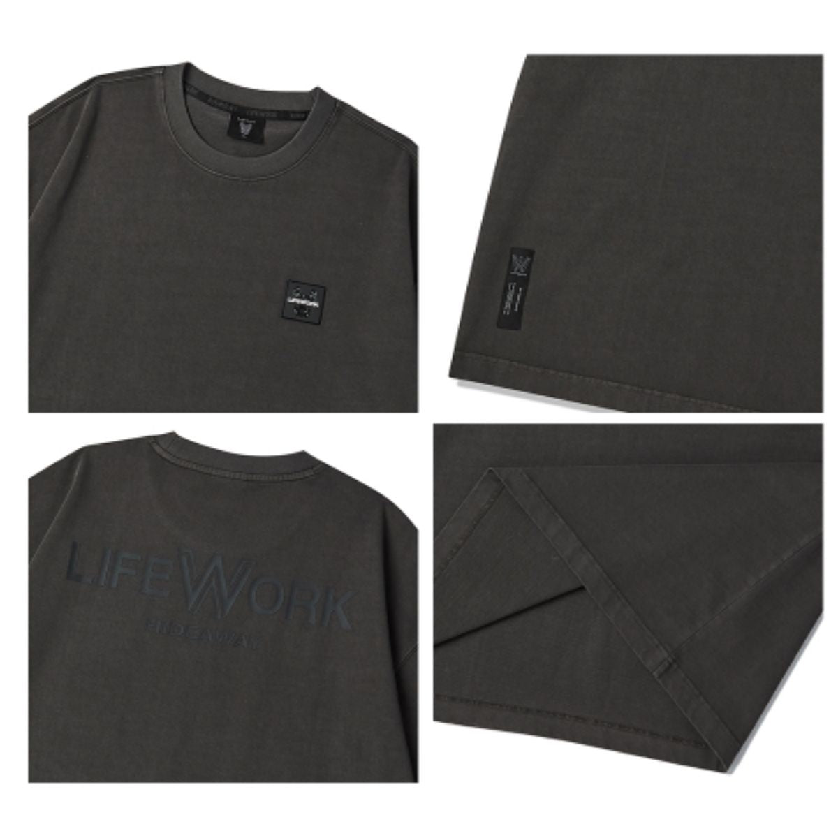 LifeWork Square Waffen Pigment T-Shirt