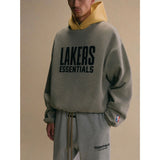 Fear Of God Essentials Lakers Hoodie Warm Heather