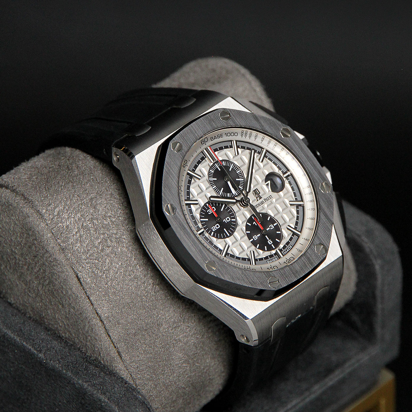 Ap44 Back AP44 ROOC Silver Dial Black Chrono 26400SO.OO.A002CA.01 – True OG