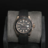 Yacht Master 40 RG Black Dial Oysterlex 126655