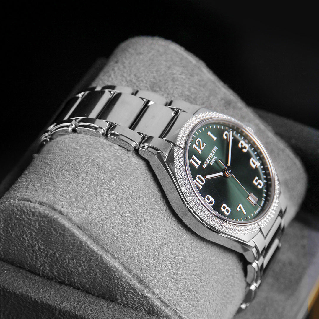Patek Philippe Twenty~4 Olive Green Dial Diamond Bezel 7300/1200A-011