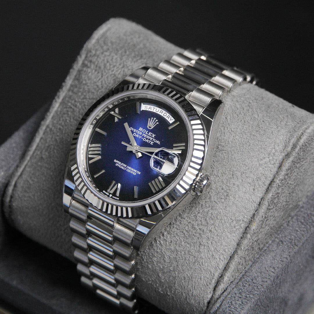Daydate 40 WG blue Ombre Roman Dial 228239