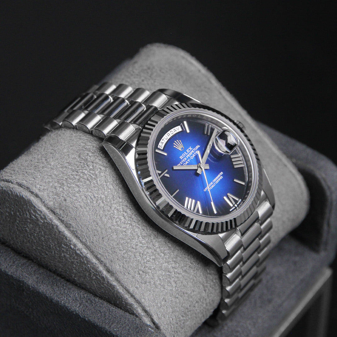 Daydate 40 WG blue Ombre Roman Dial 228239