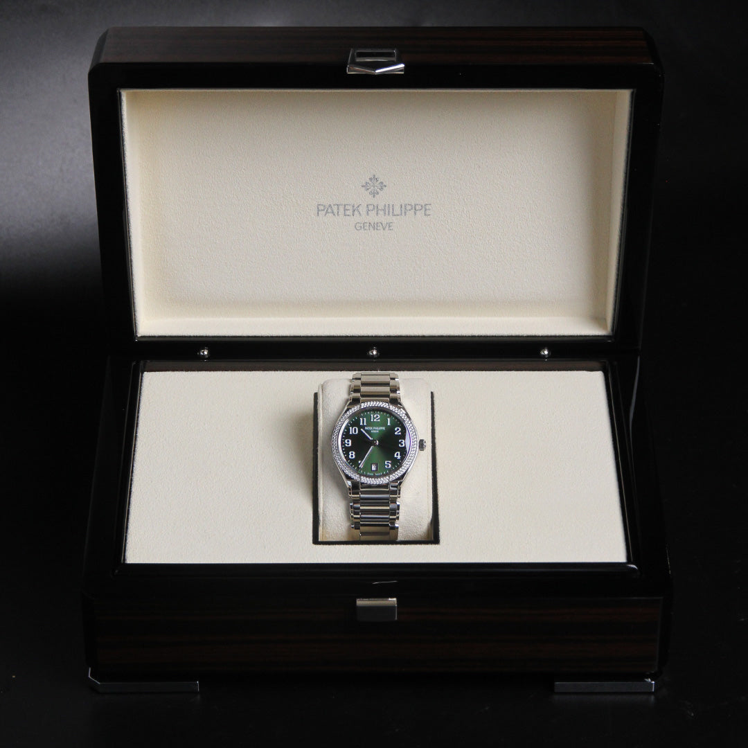 Patek Philippe Twenty~4 Olive Green Dial Diamond Bezel 7300/1200A-011