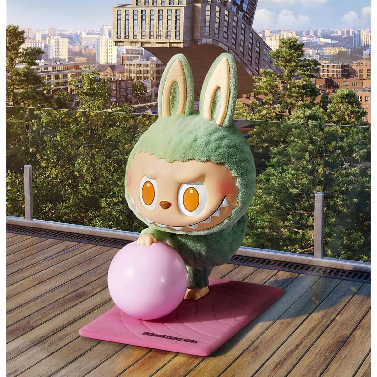 Pop Mart Labubu The Monsters Lazy Yoga Series Figures