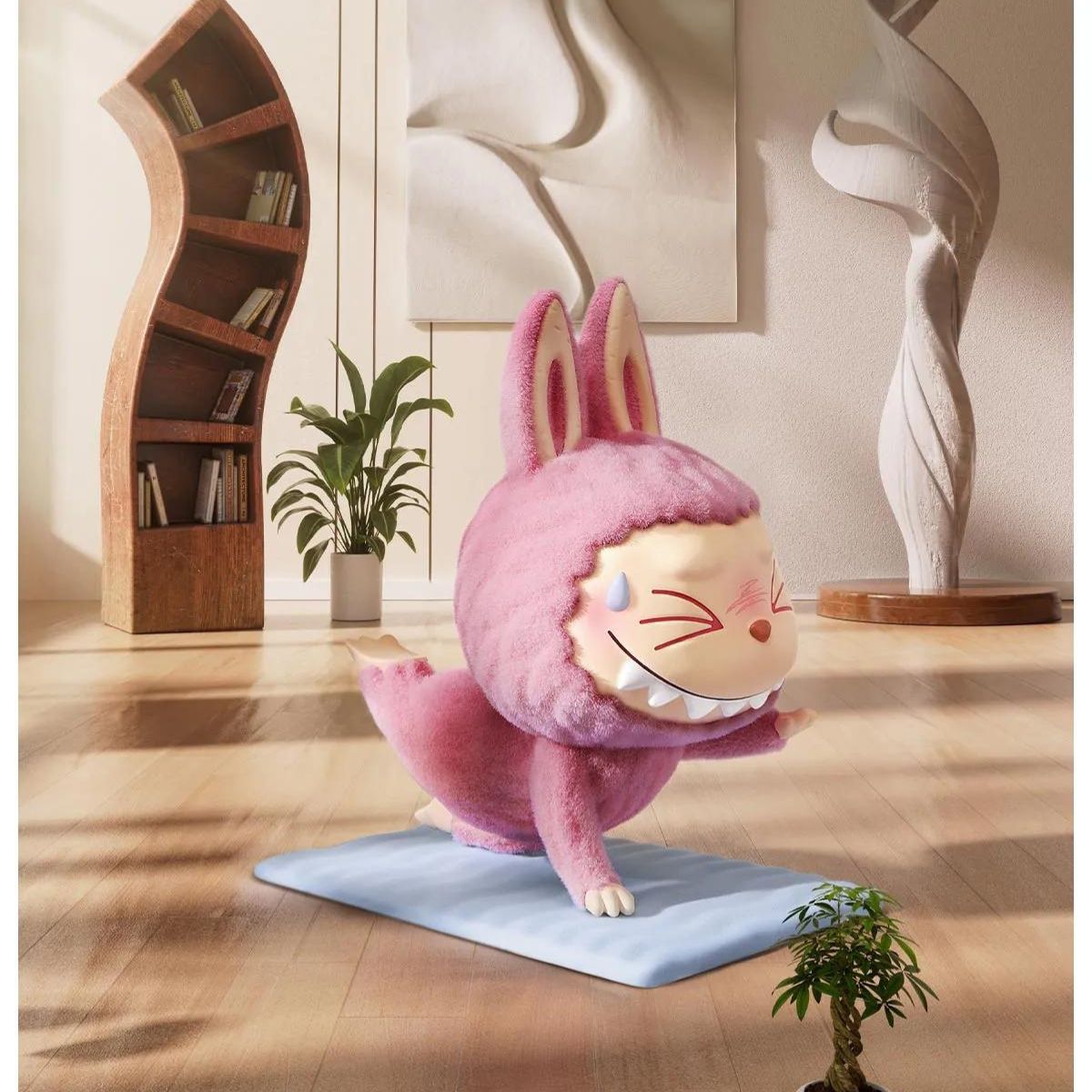 Pop Mart Labubu The Monsters Lazy Yoga Series Figures