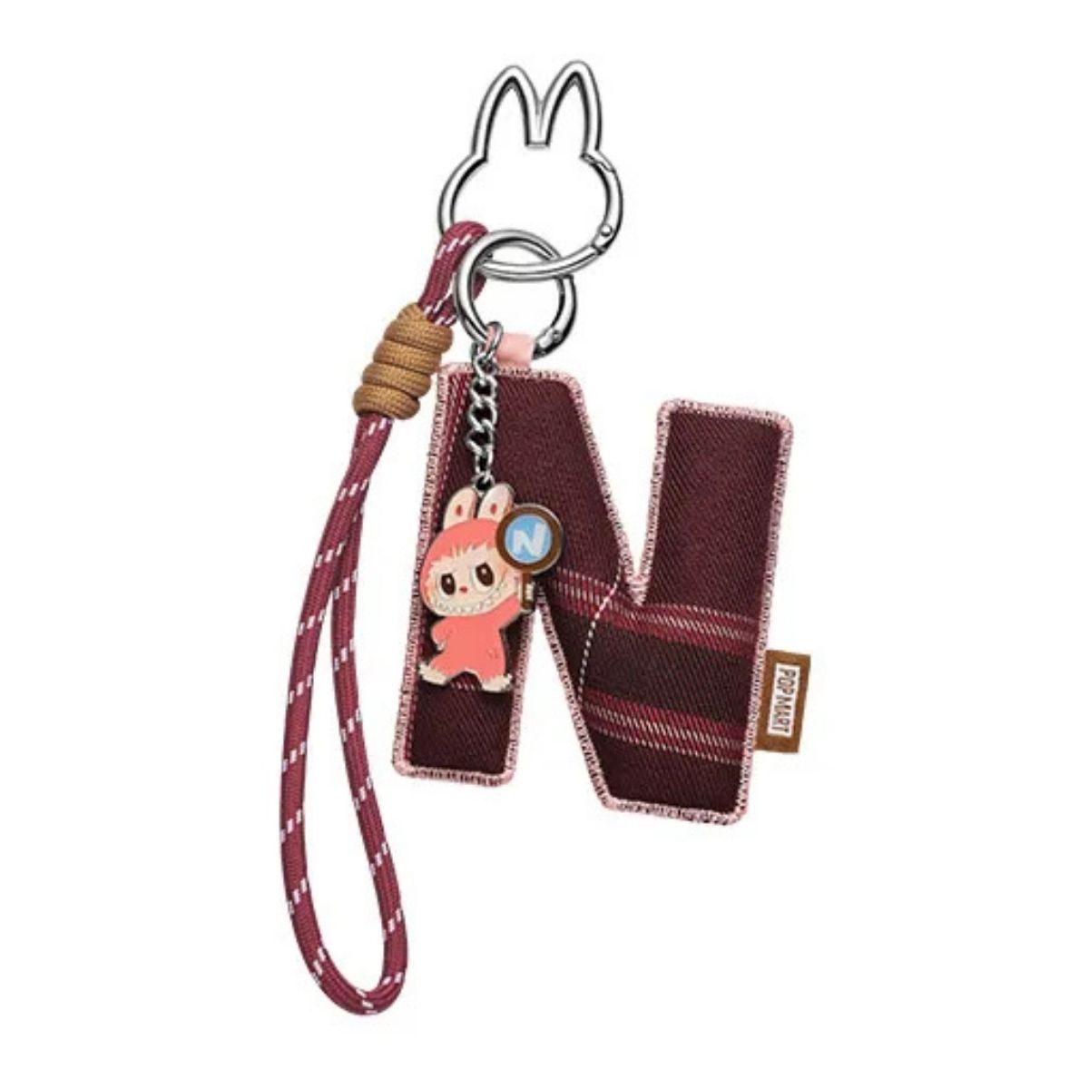 Pop Mart Labubu The Monsters Pin for Love Series Letter Pendant