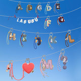 Pop Mart Labubu The Monsters Pin for Love Series Letter Pendant