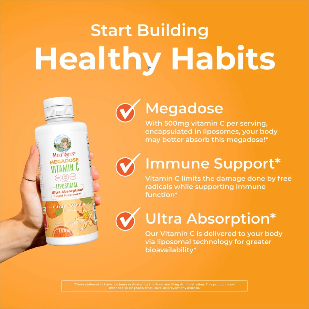 Mary Ruth Organics Liposomal Vitamin C Liquid 225ml