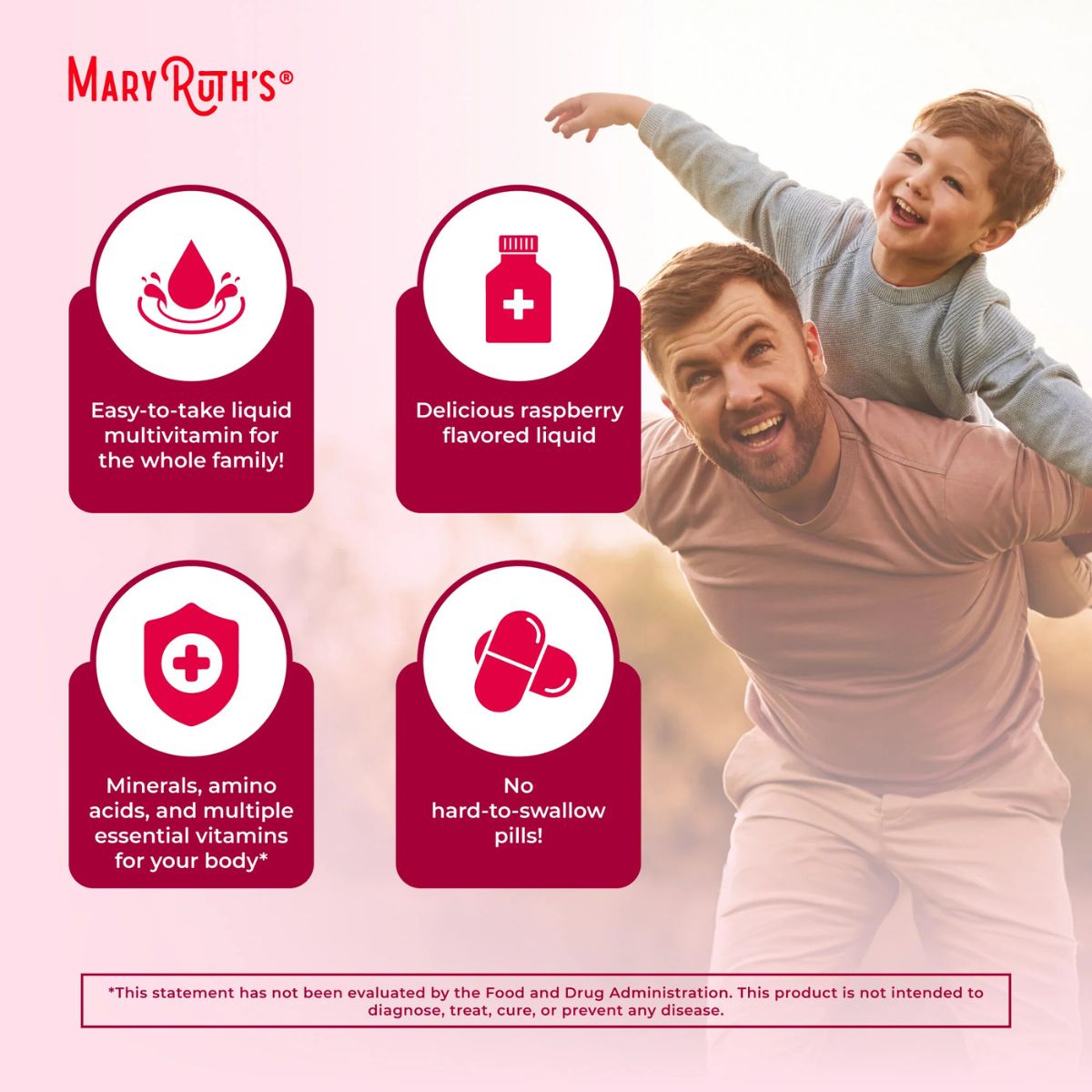 Mary Ruth Organics Liquid Morning Multivitamin For Women,Men & Kids 946ml