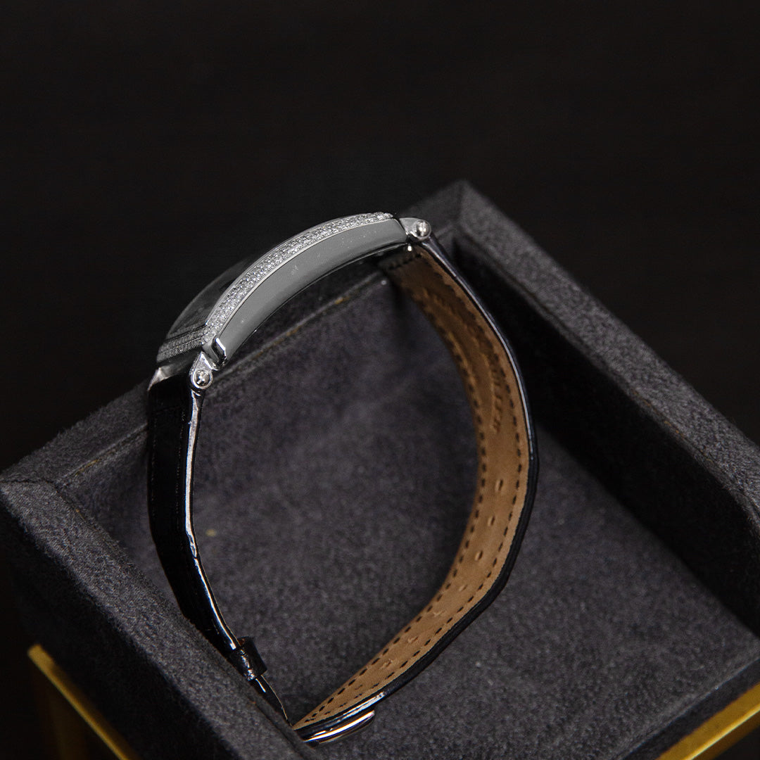 FM Long Island Black Full Diamond SI3 Custom Setting 952 QZ REL