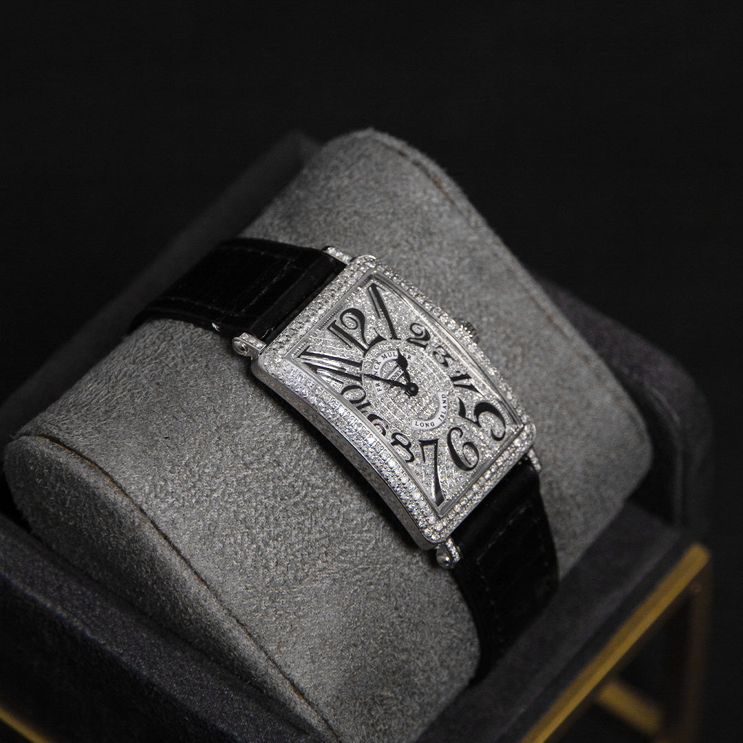 FM Long Island Black Full Diamond SI3 Custom Setting 952 QZ REL