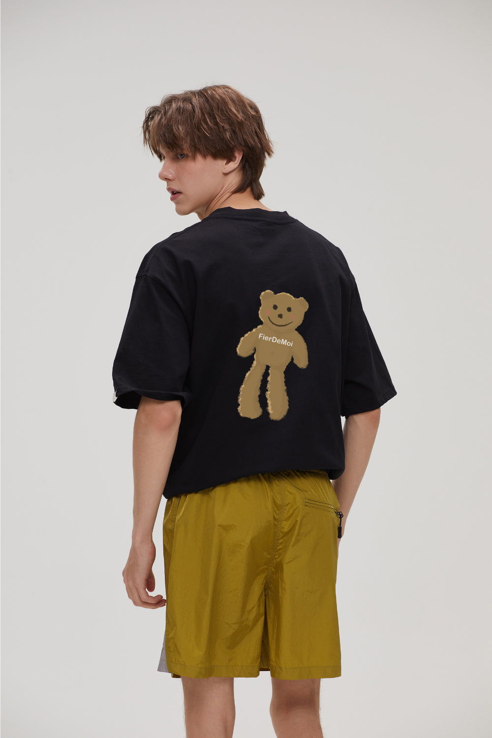 Fier De Moi Long Leg Bear Back T-Shirt