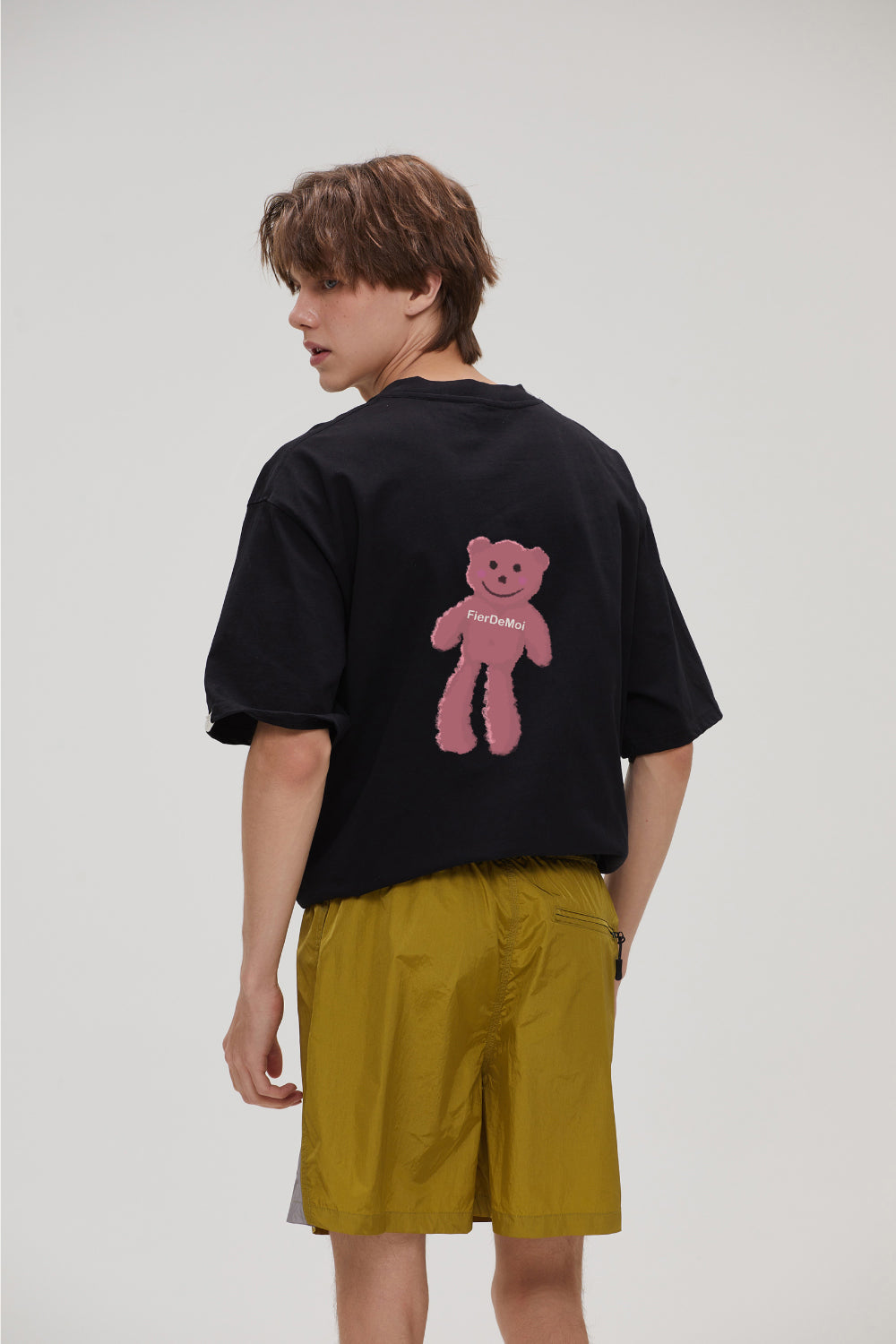 Fier De Moi Long Leg Bear Back T-Shirt