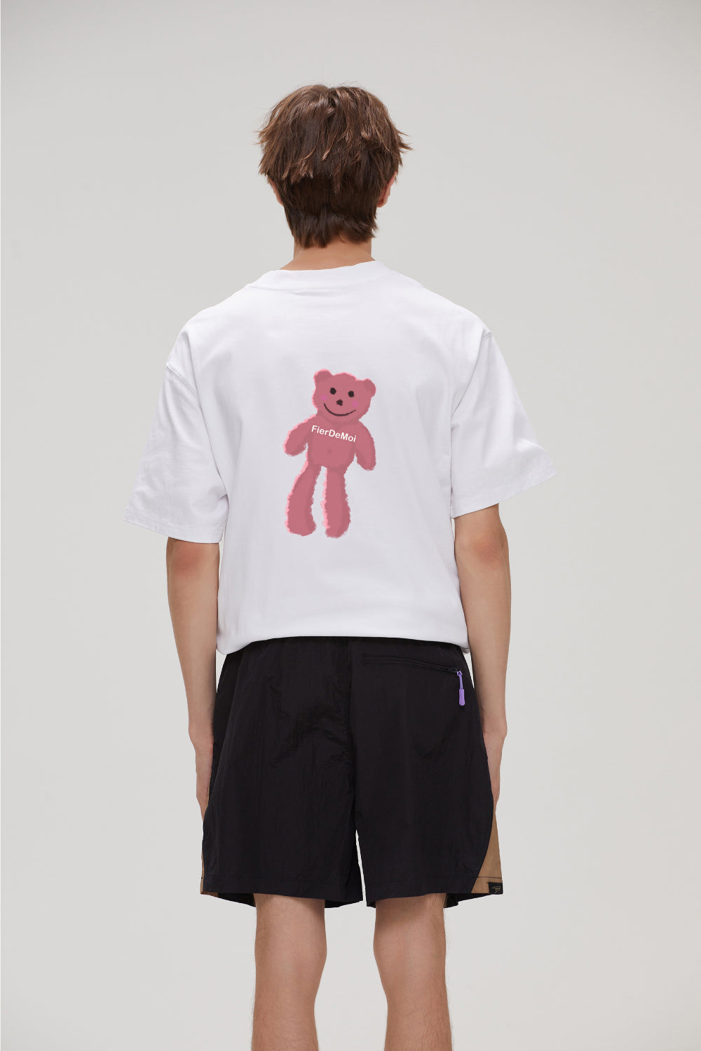 Fier De Moi Long Leg Bear Back T-Shirt