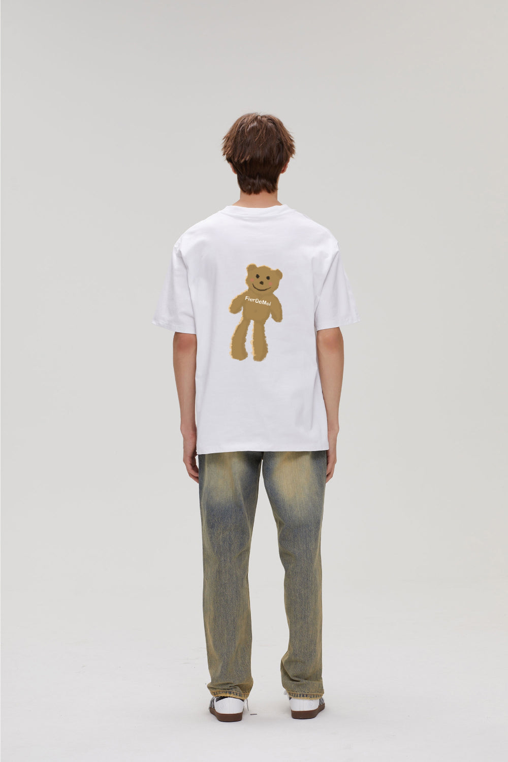 Fier De Moi Long Leg Bear Back T-Shirt