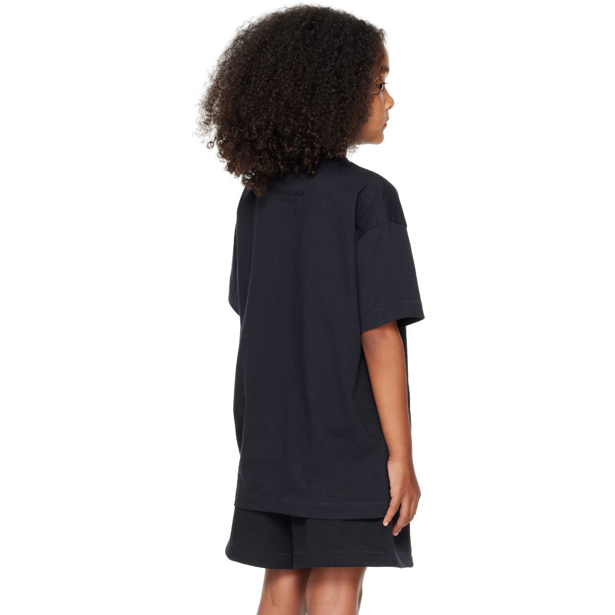 Fear Of God Essentials Kids Black Lounge T-shirt Jet Black