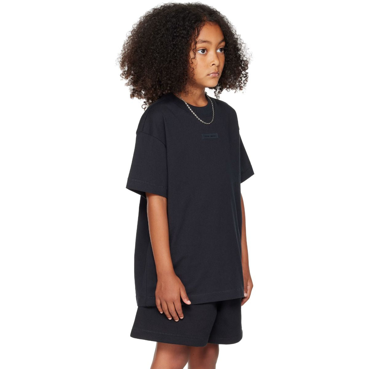 Fear Of God Essentials Kids Black Lounge T-shirt Jet Black
