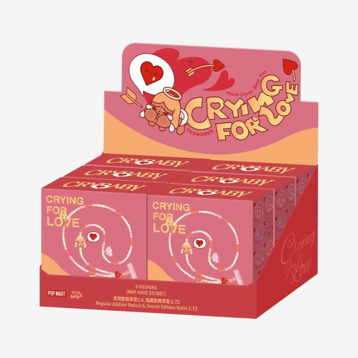 Pop Mart Crybaby Crying For Love Series Phone Charm