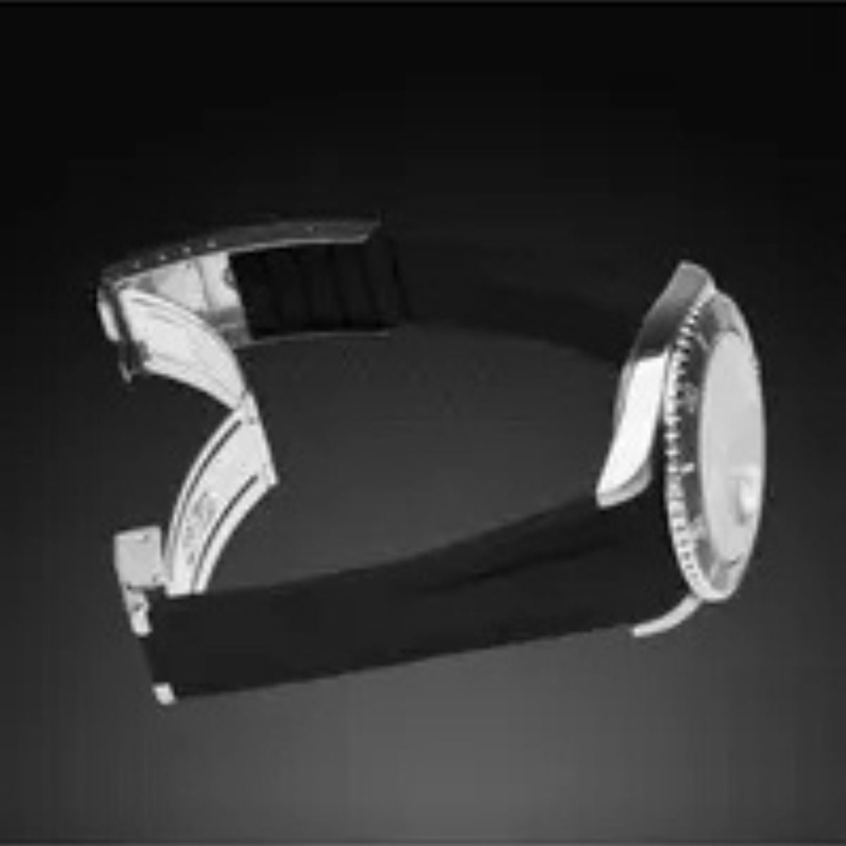 Rubber B Strap M103CD GMT Master II Daytona Steel Clasp