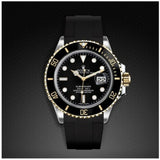 Rubber B M104 Strap Submariner Steel 40 Glidelock