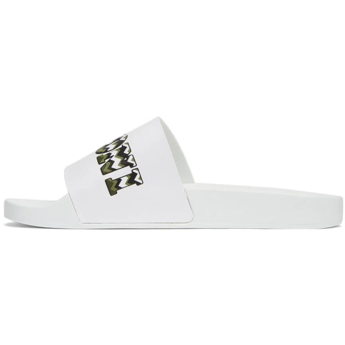 Missoni Milano Rubber Logo Slides White