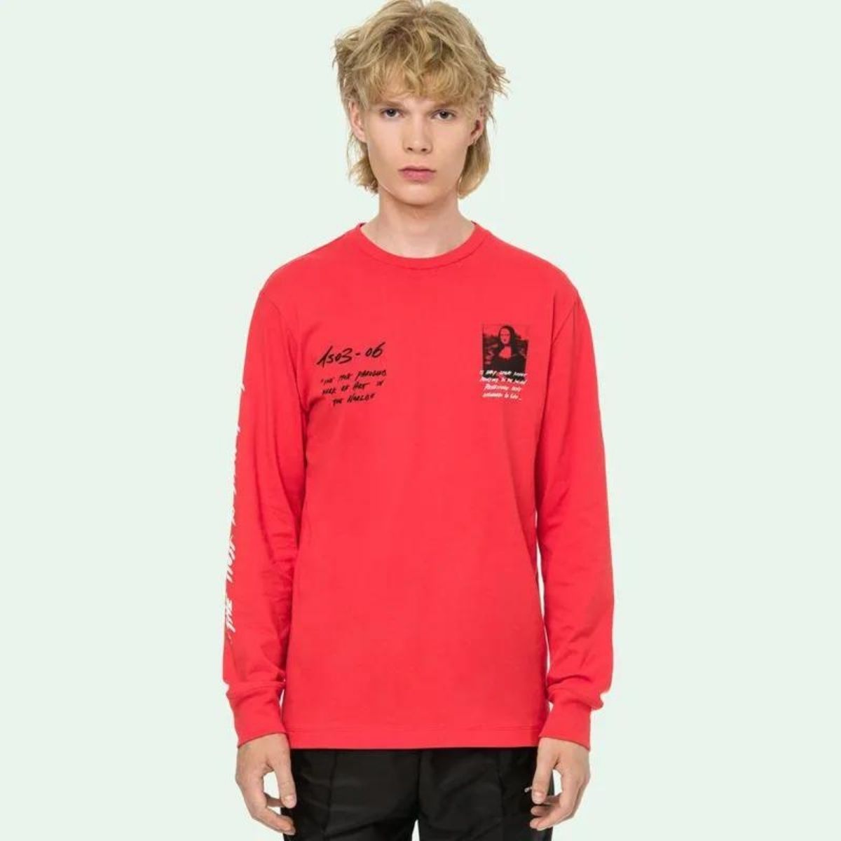 Off White Monalisa Long Sleeve T-Shirt