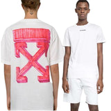 Off White Marker T-shirt White Red