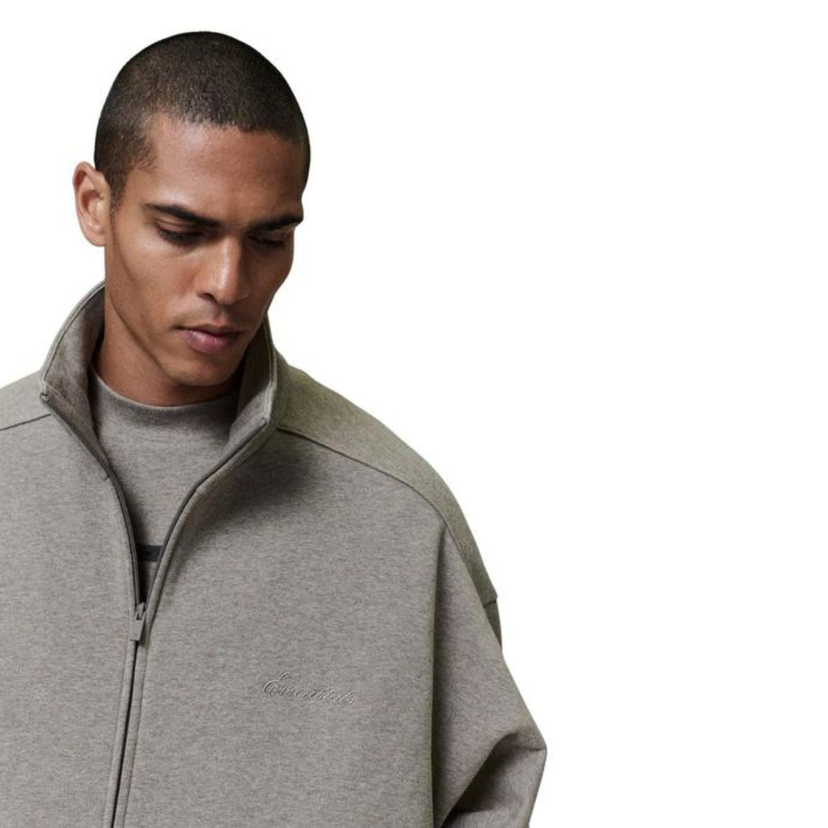 Fear of God Essentials Modern Fit Fleece Track Jacket