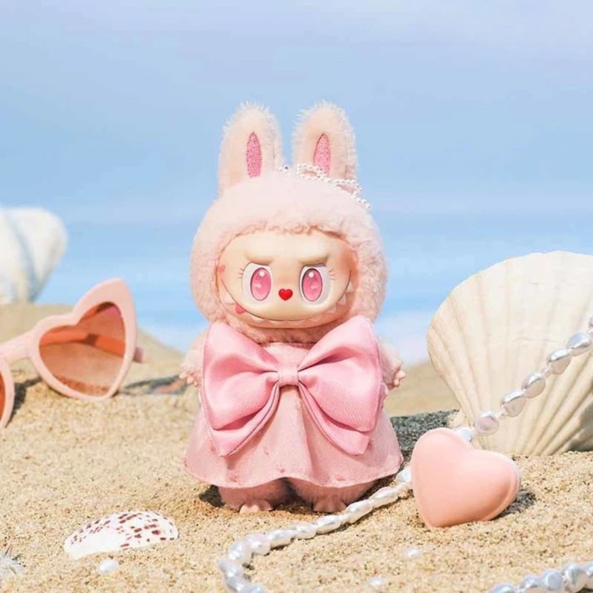 Pop Mart Labubu The Monsters Mokoko Jumping into Summer Series (Pop Land Exclusive) Vinyl Plush Pendant