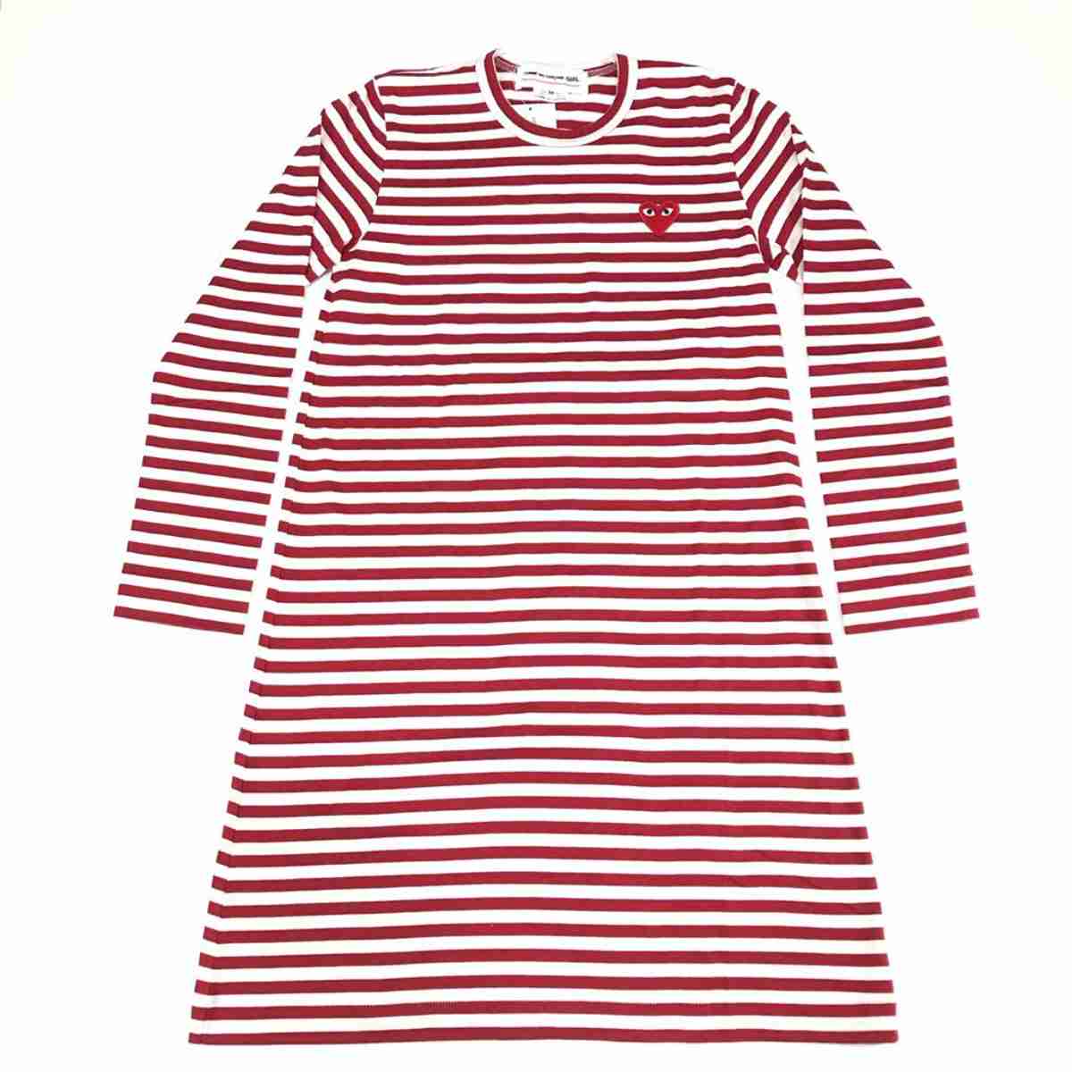 Comme Des Garcons GIRL x PLAY Limited Strip One piece Dress Women