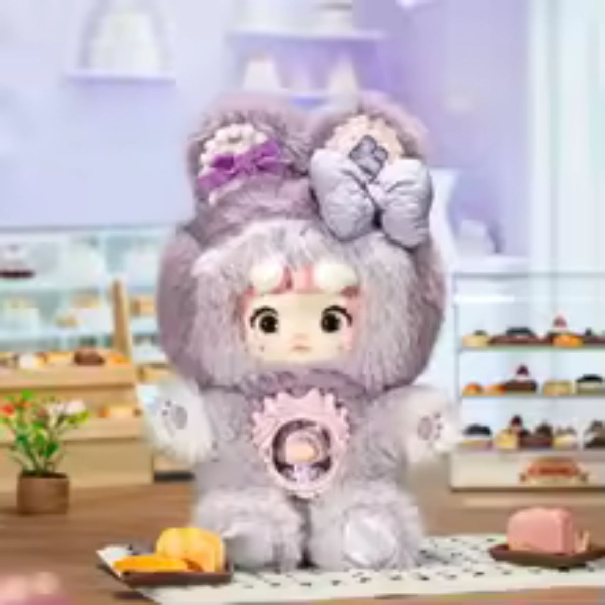 Nommi V7 A Bite Of Sweetheart Keychain Plush Doll