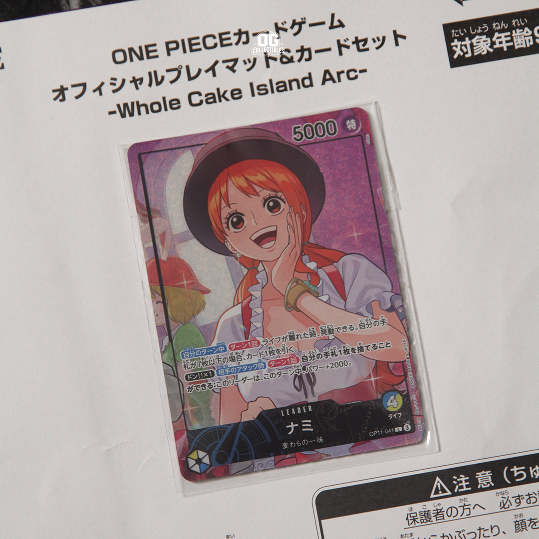 One Piece Card Game Official Playmat & Card Set Whole Cake Island Arc