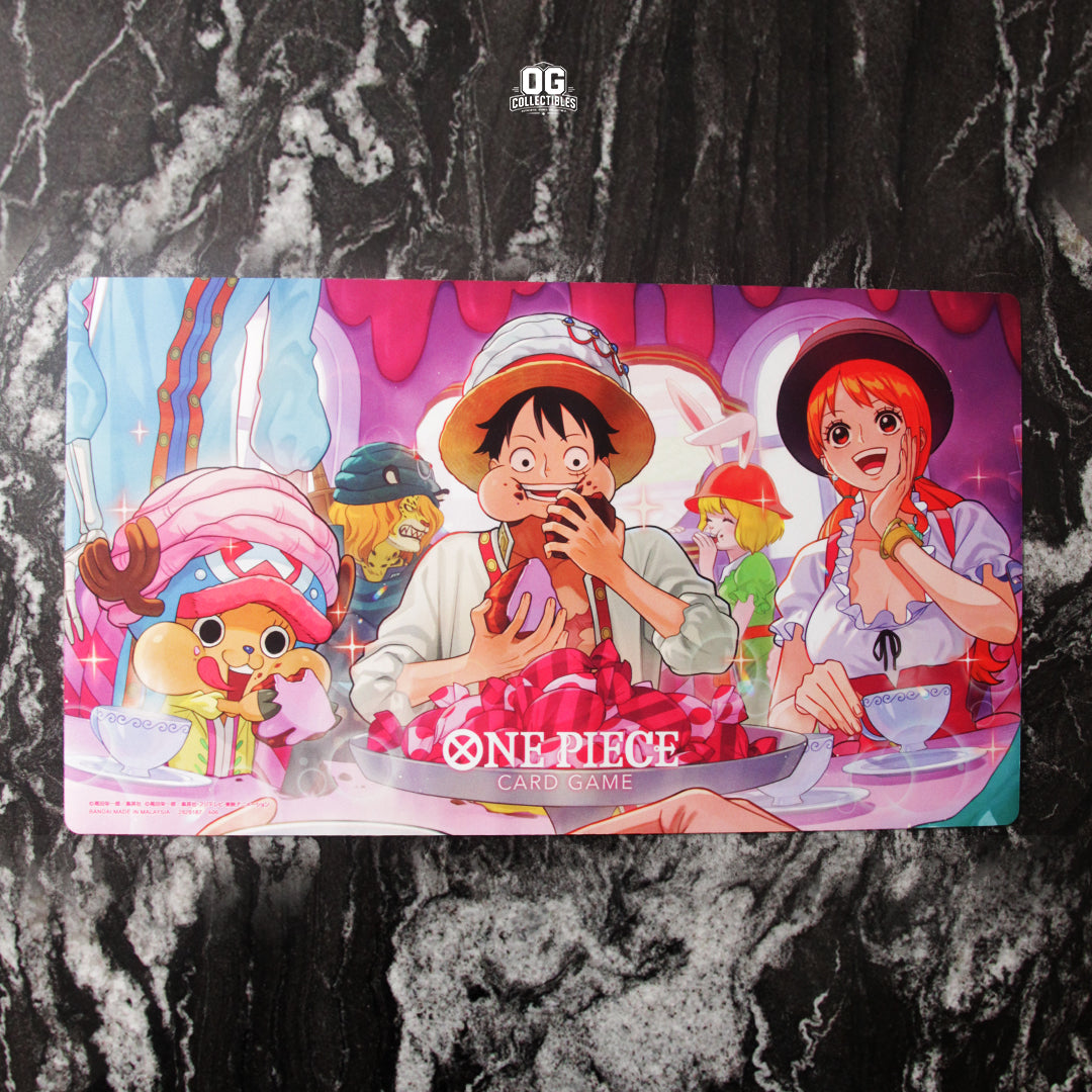 One Piece Card Game Official Playmat & Card Set Whole Cake Island Arc
