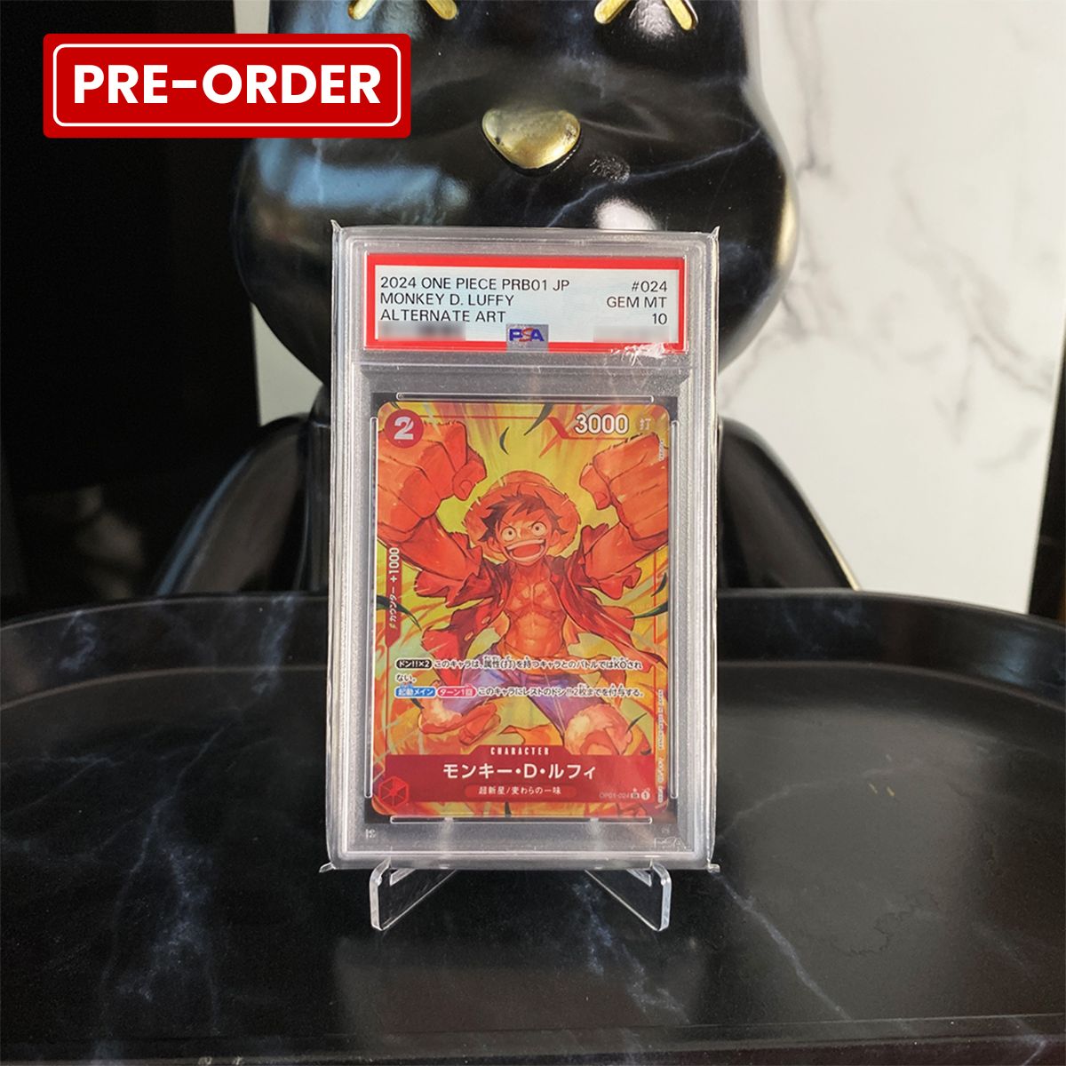 One Piece Card PSA 10 Monkey.D.Luffy SR-P OP01-024 Premium Booster The Best