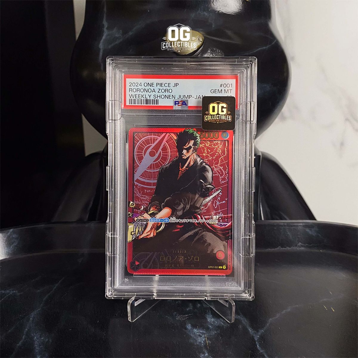 One Piece Card PSA 10 Roronoa Zoro L OP01-001 Weekly Shonen Jump 2024 Issue 3 All Applicants Service Recafig