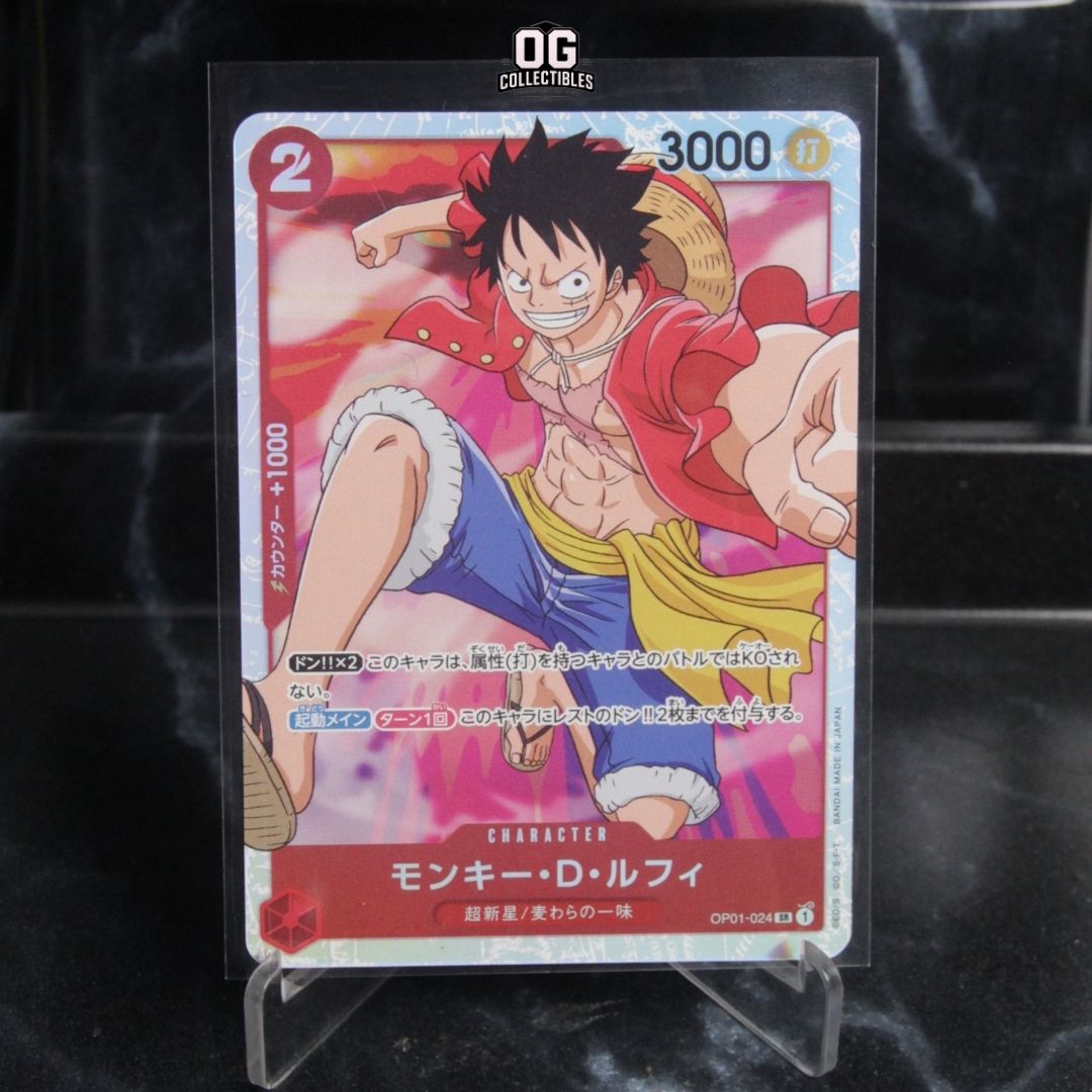 One Piece Card Monkey D.Luffy SR OP01-024 Premium Booster The Best