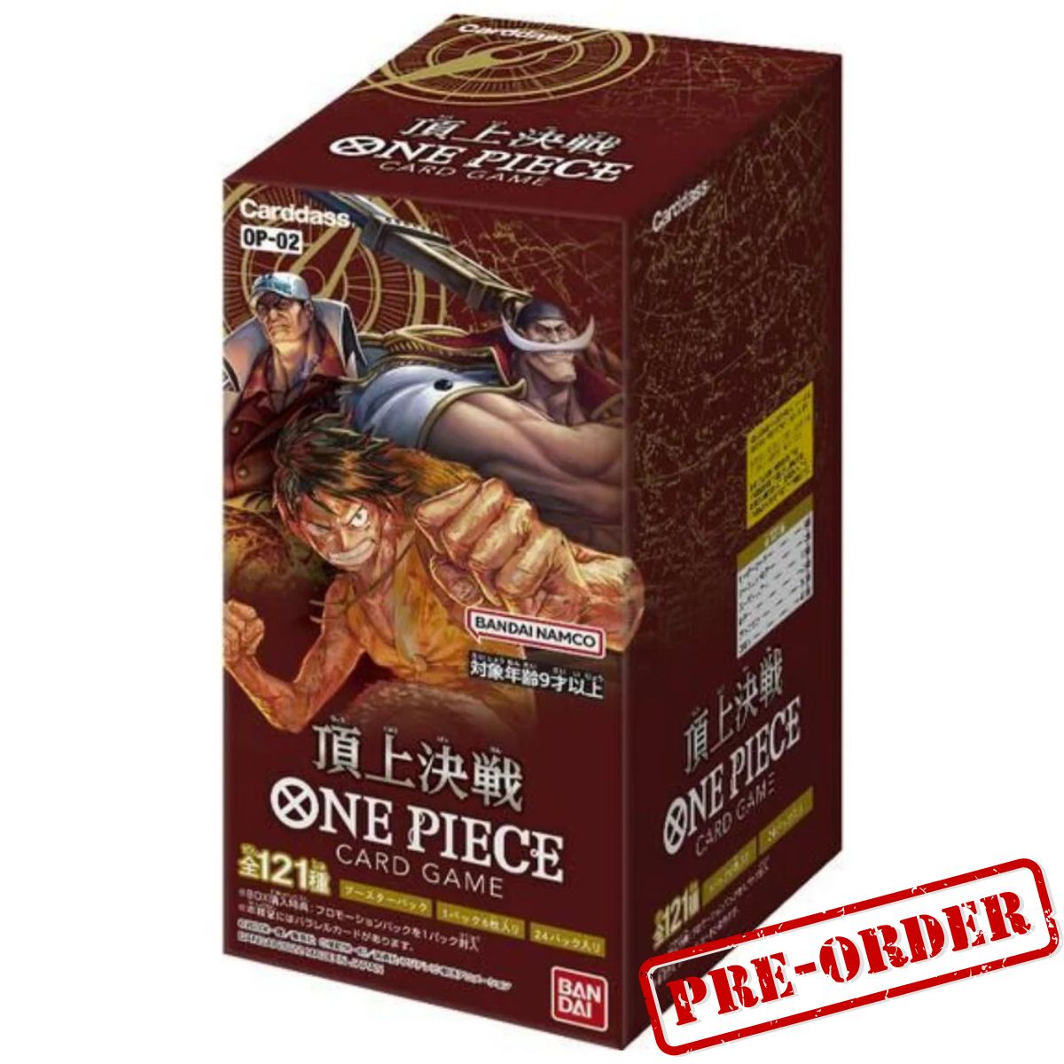 One Piece Trading Card Game OP02 Paramount War Japanese Booster TCG