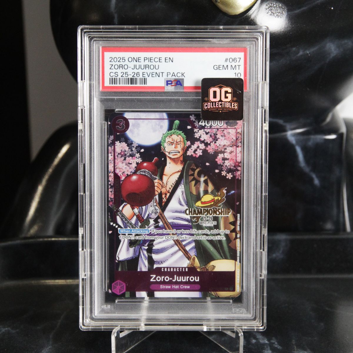 One Piece Card PSA 10 Zoro-Juurou R OP05-067 EN Promotional Card CS 25-26 Event Pack English