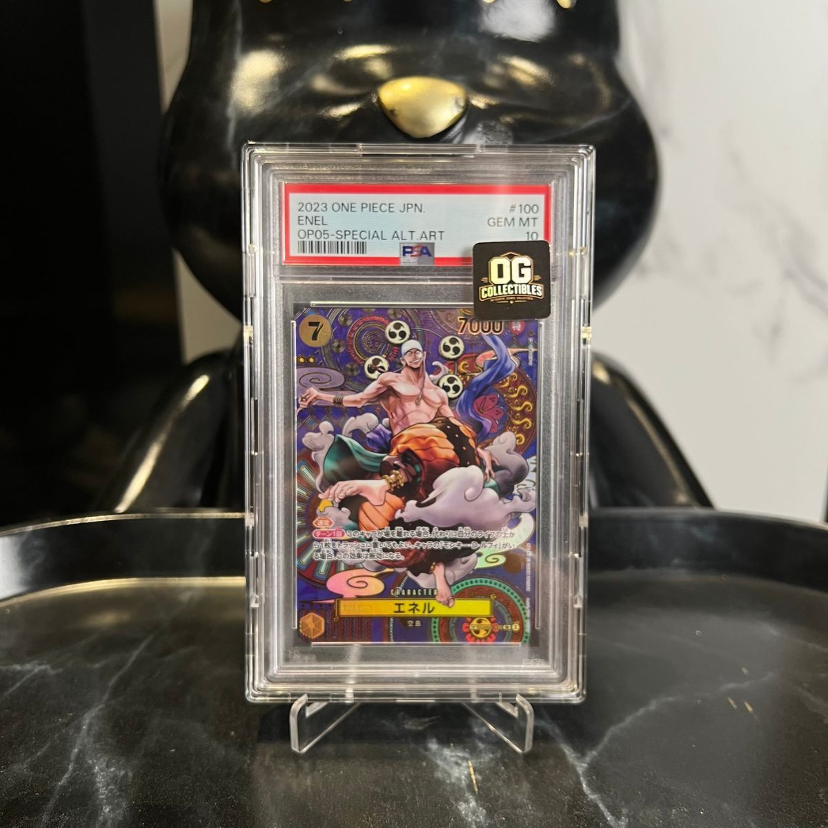 One Piece Card PSA 10 Enel SR-SPC OP05-100 Booster Pack Awakening of the New Era