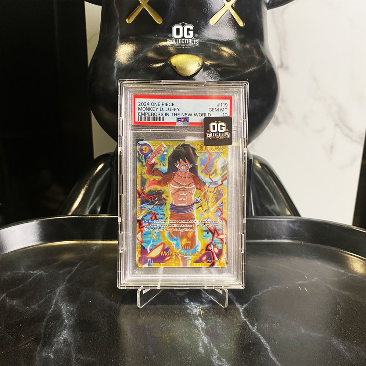 One Piece Card PSA 10 Monkey.D.Luffy SEC OP09-119 Booster Pack Emperors In The New World