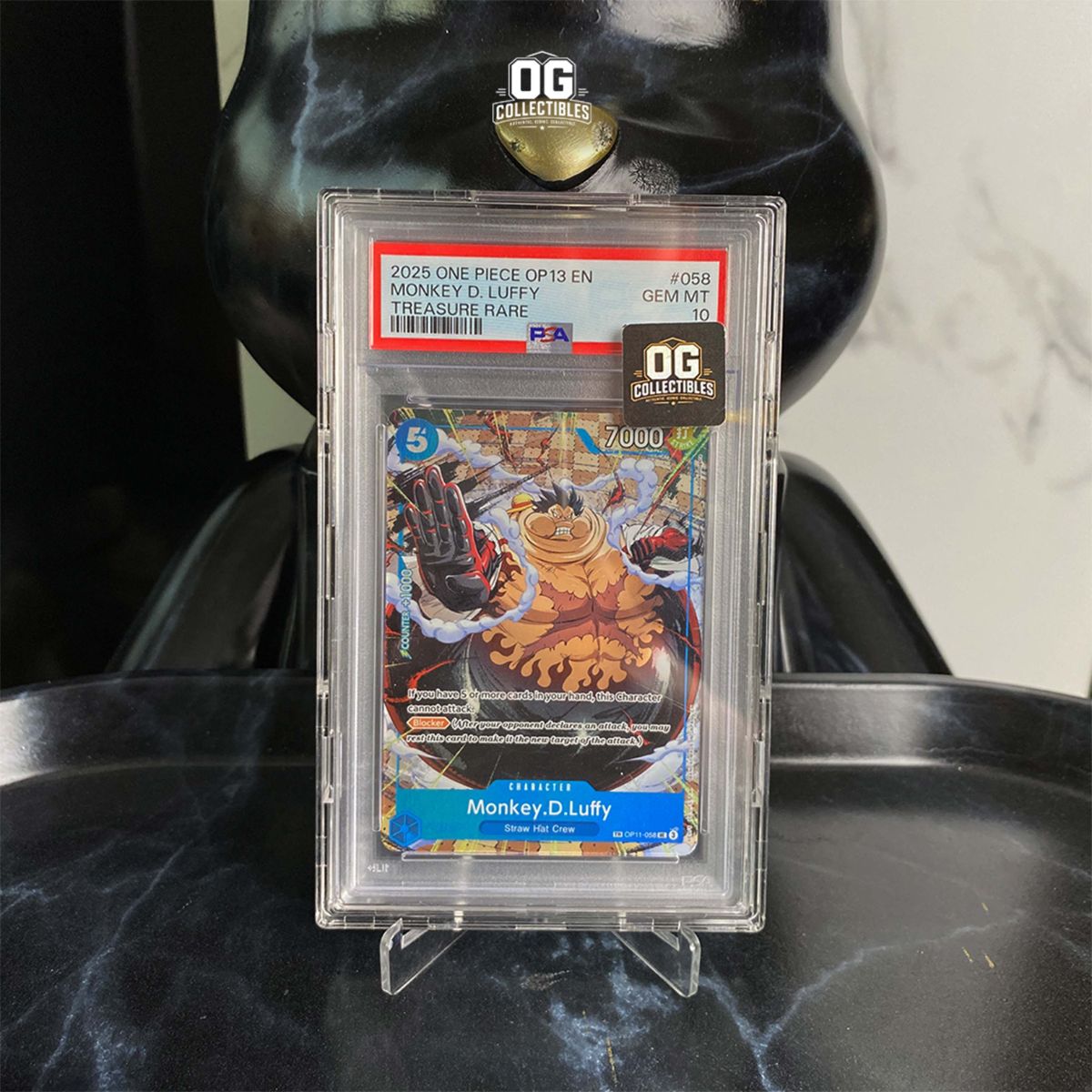 One Piece Card PSA 10 Monkey.D.Luffy UC-TR OP11-058 Booster Pack Carrying ON His Will