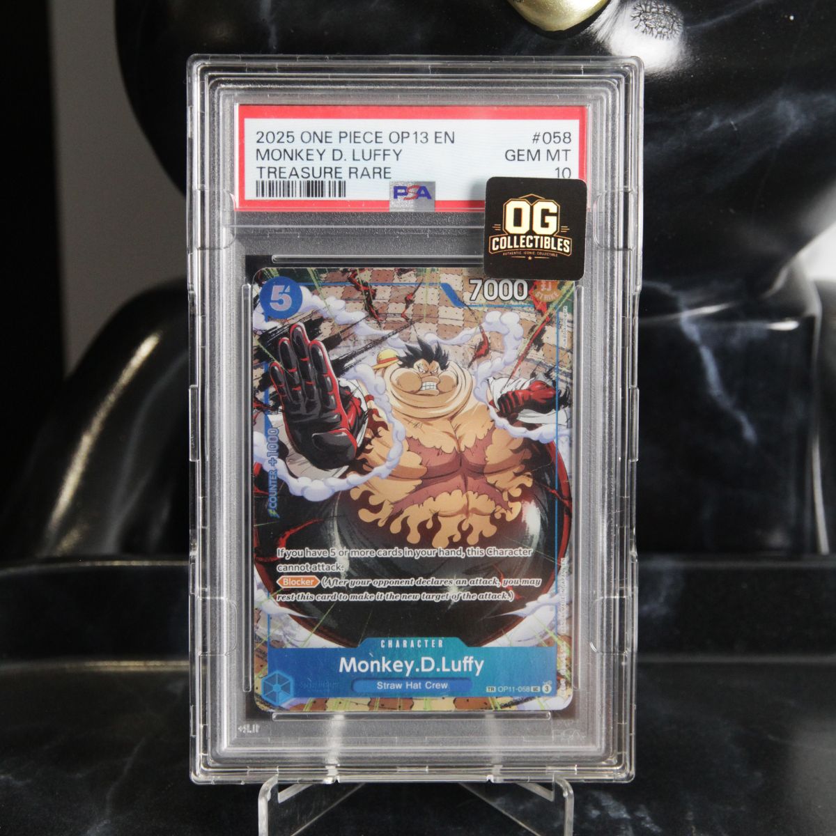 One Piece Card PSA 10 Monkey.D.Luffy UC-TR OP11-058 Booster Pack Carrying ON His Will