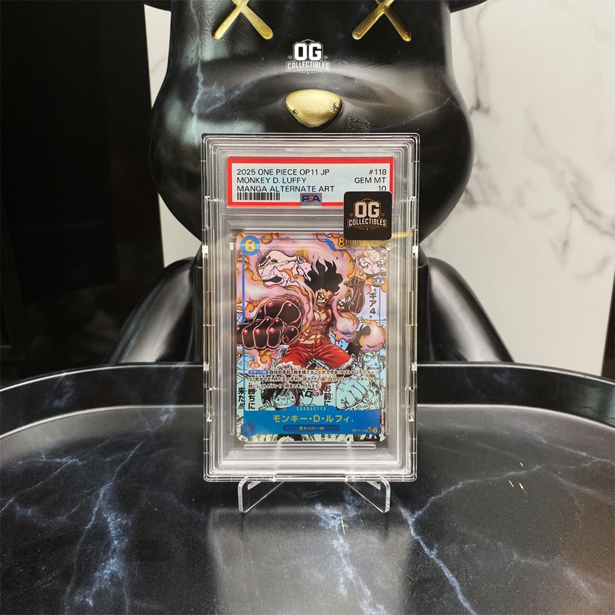 One Piece Card PSA 10 Monkey.D.Luffy SEC-SP Comic Parallel OP11-118 Booster Pack A Fist of Divine Speed