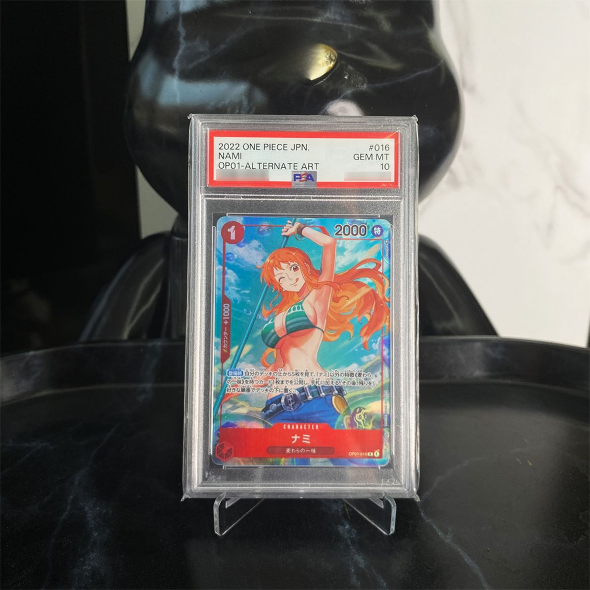 One Piece Card PSA 10 Nami OP01-016 ALT ART