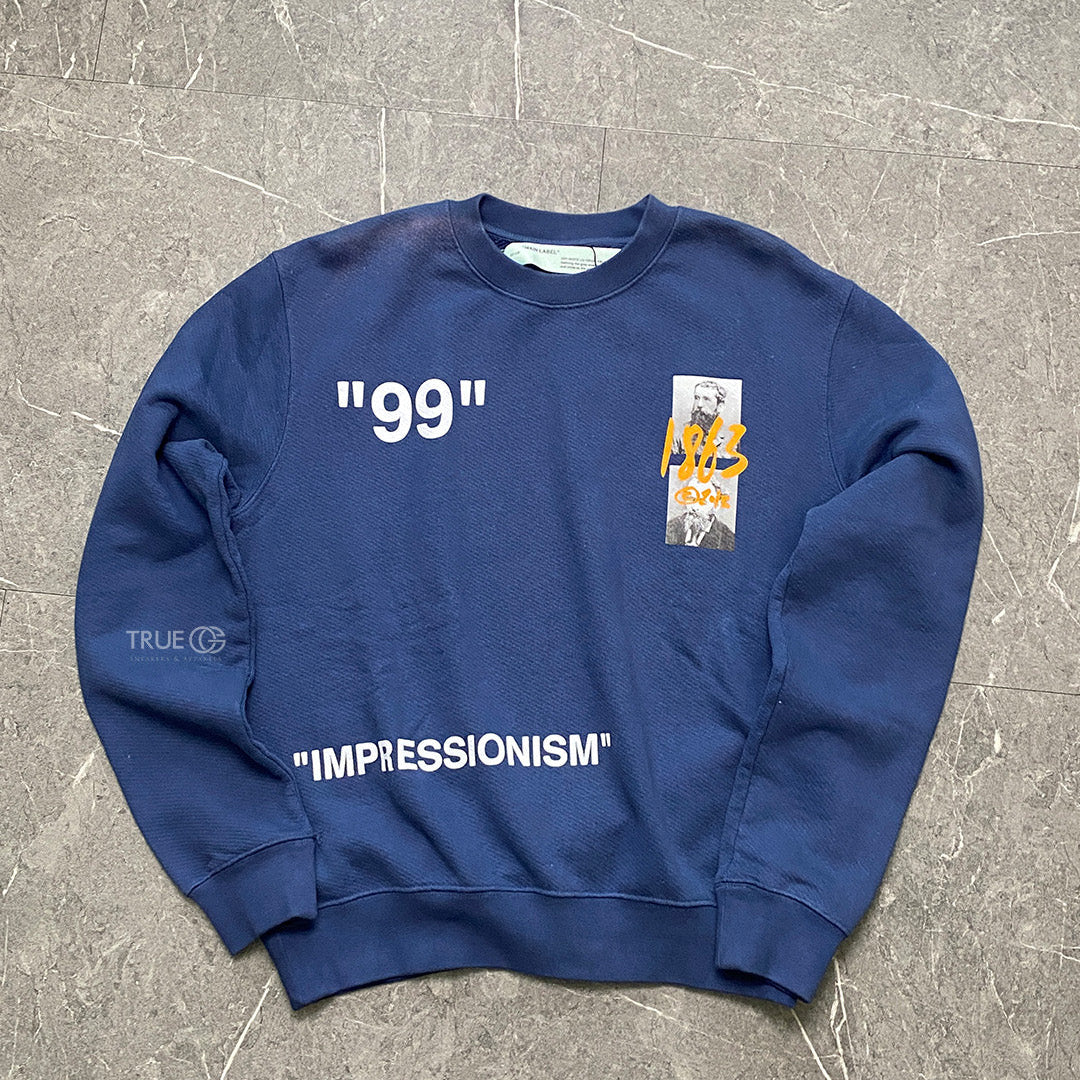 Off White Summer Crewneck Sweater