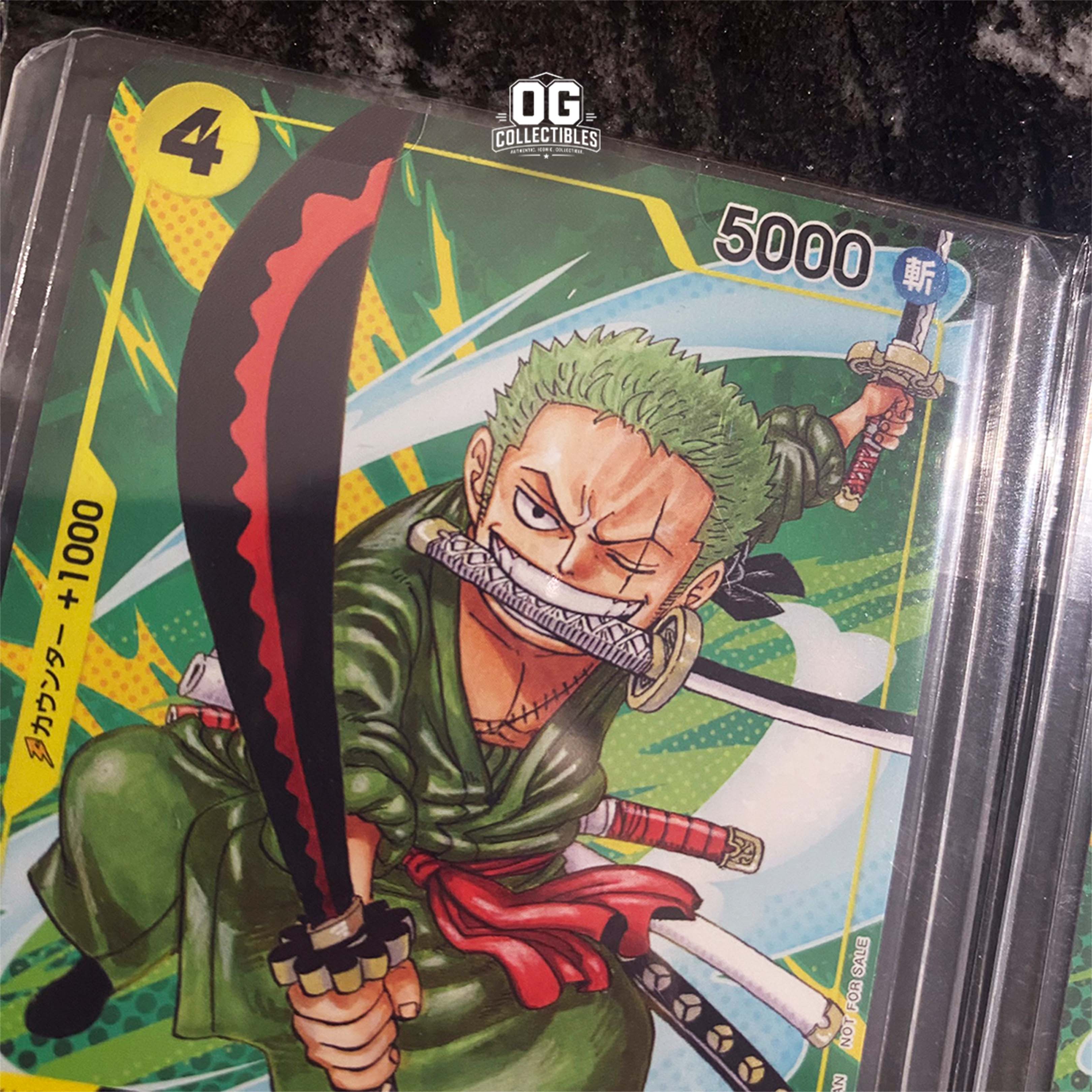 One Piece Card Game Roronoa Zoro P P-042 Sikyo JUMP 2023.9 Freebie Revised