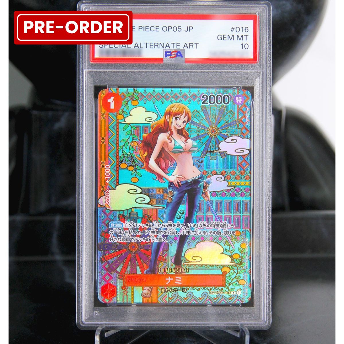 One Piece Card Nami PSA 10 R-SPC [OP01-016] (Booster Pack Awakening of the New Era)