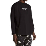 Palm Angels Shooting Stars Long Sleeve T-shirt Black